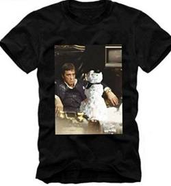 E1SYNDICATE T-T-Shirts Hemden Tony Montana Scarface Cocaine Snowman AL Pacino Escobar(XX-Large) von Women