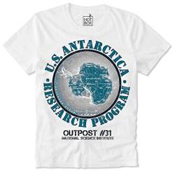 T T-Shirts Hemden US Antarctica Research Institute Science Nerd Geek(Medium) von Women