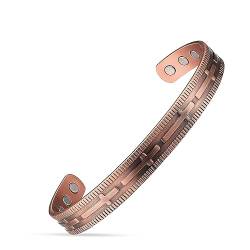 Wonder Care Armband aus reinem Kupfer für Damen und Herren, Copper Kada für Herren, magnetisches Kupferband mit Samtetui und Geschenkbox (2 Stück) von Wonder Care