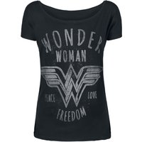 Wonder Woman - DC Comics T-Shirt - Freedom - S bis 4XL - für Damen - Größe 4XL - schwarz  - Lizenzierter Fanartikel von Wonder Woman