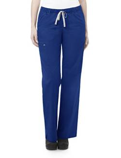 WonderWink Wonderwork Damen Cargo-Hose mit geradem Bein, Galaxy Blau, Large Zierlich von WonderWink