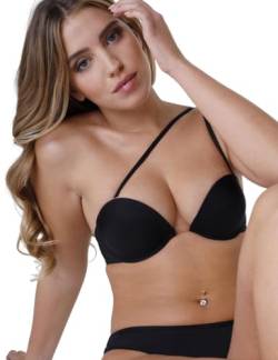 Wonderbra Damen Multiposition Bra variabler Push-Up BH mit vielen Verstellmöglichkeiten , Multiplunge Pus upschwarz, 75D von Wonderbra