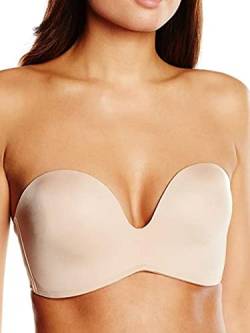 Wonderbra Damen Ultimate Strapless trägerloser BH nahtlos starker Halt Push-Up , Strapless-BHskin, 75C von Wonderbra