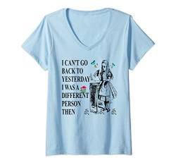 Damen Alice in Wonderland-Men Women Kids Quote T-Shirt mit V-Ausschnitt von Wonderland Merch.co