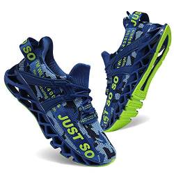 Wonesion Schuhe Herren Laufschuhe Straßenlaufschuhe Herren Sneaker Leichtathletikschuhe Schuhe, Tarnung blau, EU39 von Wonesion