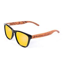 WoodEyez® Holz Sonnenbrille Herren und Damen - mit flexiblen Holzbügeln zur Anpassung an die Kopfform - polarisierende Brillengläser mit UV 400 Schutz für die Augen - für Freizeit und Alltag von WoodEyez