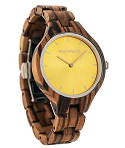 WoodWatch Lucent Sky | Holzuhren für Damen - Armbanduhr Holz Damen Premium | Wood Watch for Woman | umweltfreundliches Produkt, wir Pflanzen 1 Baum für Jede Uhr von WoodWatch