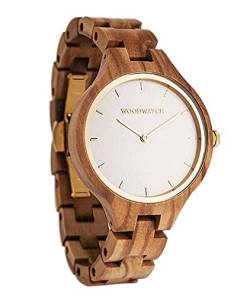 WoodWatch Nordic Sun | Holzuhren für Damen - Armbanduhr Holz Damen Premium | Wood Watch for Woman | umweltfreundliches Produkt, wir Pflanzen 1 Baum für Jede Uhr von WoodWatch