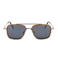 Woodenlove Polarisierte Sonnenbrille HolzWrap für Herren und Damen UV400 Schutz TAC Gläser (Walnuss) von Woodenlove