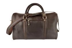 Woodland Leather S 100% Leder Seesäcke für Damen & Herren – Vintage Reisetasche & Übernachtungstasche klein bis groß – Vollnarbenleder Weekender Bag, Braun - 50,8 cm - 2, Leder-Reisetasche von Woodland Leather