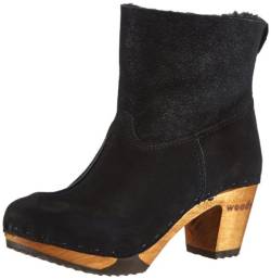 Woody Bianca, Damen Kurzschaft Schlupfstiefel - Schwarz (Frizzy Nero), 42 EU (8 Damen UK) von Woody