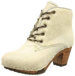 Woody Damen Betty Stiefelette, Fell Weiss, 42 EU von Woody