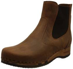 Woody Damen Jutta Stiefelette, Fettleder Tabacco, 42 EU von Woody