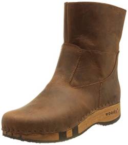 Woody Damen Nena Halblange Stiefel, Fettleder Tabacco, 40 EU von Woody