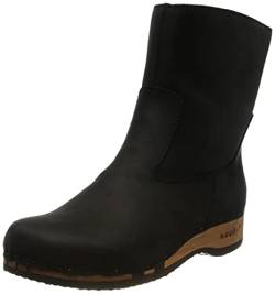 Woody Damen Nena Stiefelette, geöltes Leder Nero, 36 EU von Woody