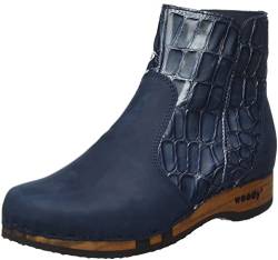 Woody Damen Olga Stiefelette, Fettleder Avion-Blue, 42 EU von Woody