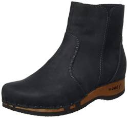 Woody Damen Olga Stiefelette, geöltes Leder Nero, 36 EU von Woody