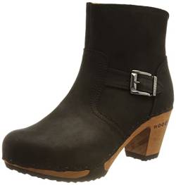 Woody Damen Tina Stiefelette, geöltes Leder Nero, 36 EU von Woody