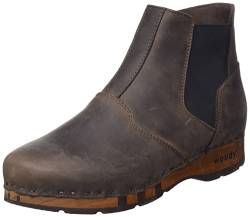 Woody Herren Louis Stiefelette, Fettleder Caffe, 43 EU von Woody