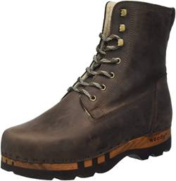 Woody Herren Pascal Halblange Stiefel, Fettleder Caffe, 40 EU von Woody