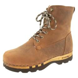 Woody Herren Pascal Halblange Stiefel, Tabacco, 43 EU von Woody