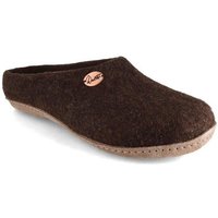 WoolFit handgefilzte Pantoffeln für Damen und Herren aus 100% Wolle Hausschuh ideal für eigene Einlagen von WoolFit