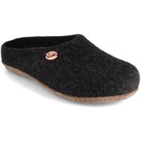 WoolFit handgefilzte Pantoffeln für Damen und Herren aus 100% Wolle Hausschuh ideal für eigene Einlagen von WoolFit
