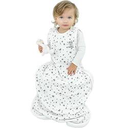 Woolino 4-Jahreszeiten-Baby-Schlafsack - Merino-Wolle 2 Monate - 2 Jahre Sterne von Woolino