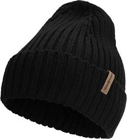 Woolpower Rib Beanie-Mütze schwarz von Woolpower