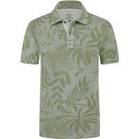 Woolrich Piqué-Poloshirt mit floralem Print, Garment Dyed von Woolrich