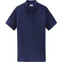 Woolrich Piqué-Poloshirt mit tonaler Logo-Applikation von Woolrich