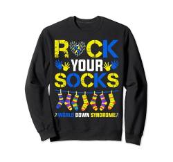 Gifts Rock Your Socks Down Syndrome Day Bewusstsein für Jungen Sweatshirt von World Down Syndrome Day Tee