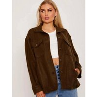 Worldclassca Flanellbluse Worldclassca Damen Oversized Hemd Hemdjacke einfarbig Holzfällerhemd Langarmhemd mit Brusttaschen Hemdbluse Bluse Shirt Designer Blogger NEU S-L 36-42 von Worldclassca