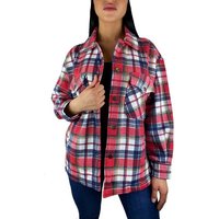 Worldclassca Flanellhemd Worldclassca Oversized Karo Hemd Hemdjacke Kariert Holzfällerhemd von Worldclassca