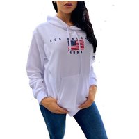 Worldclassca Hoodie Worldclassca Damen Kapuzenpullover LOS Angeles USA Kapuzenshirt Loungewear Sweatshirt Hoodie Langarmshirt Homewear Oberteil Pulli Fitness Sport Blogger NEU von Worldclassca