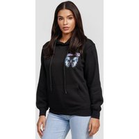 Worldclassca Hoodie Worldclassca Damen MÄDCHEN Oversized Hoodie Kapuzenpullover Lounge Sweatshirt Bedruckt Schmetterling Uni Farben Freizeit Sport Langarmshirt Oberteil Pulli Blogger NEU XS-XL von Worldclassca