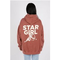 Worldclassca Hoodie Worldclassca Oversized Hoodie STAR GIRL Print Kapuzenpullover Washed von Worldclassca