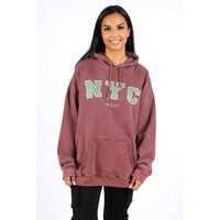 Worldclassca Hoodie Worldclassca Oversized NYC Sport Hoodie Print Kapuzenpullover Washed von Worldclassca