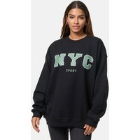 Worldclassca Longsweatshirt Worldclassca Oversized Sweatshirt NYC Sport Langarmshirt Pullover von Worldclassca