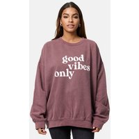 Worldclassca Longsweatshirt Worldclassca Oversized Sweatshirt mit Print Langarmshirt Pullover von Worldclassca