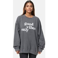 Worldclassca Longsweatshirt Worldclassca Oversized Sweatshirt mit Print Langarmshirt Pullover von Worldclassca