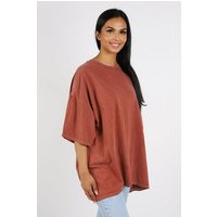 Worldclassca Oversize-Shirt Worldclassca Oversized Lounge Uni T-Shirt lang Shirt Tee Oberteil von Worldclassca