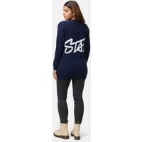 Worldclassca Strickpullover Worldclassca Damen Strickpullover Langarm Star long Shirt Pulli von Worldclassca