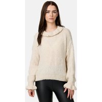 Worldclassca Strickpullover Worldclassca Oversize Damen Strickpullover Oberteil Rüschen Pullover von Worldclassca