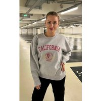 Worldclassca Sweatshirt Worldclassca Damen Mädchen Oversized Sweatshirt Lounge Homewear Sweater Shirt Bedruckt Schriftzug CALIFORNIA College Uni Farben Freizeit Sport Langarmshirt Oberteil Pulli Pullover Blogger NEU von Worldclassca