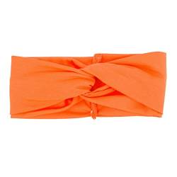Worparsen Lady Haarband für Damen, einfach, langlebig, weich, einfarbig, Orange von Worparsen