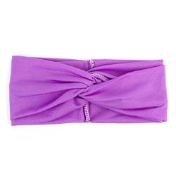 Worparsen Lady Haarband für Damen, einfach, langlebig, weich, einfarbig, Violett von Worparsen