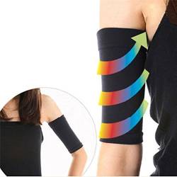 2X Worsendy Shaper Weight Loss Abnehmen Arm Gürtel Band Toning Kontrolle Shaper,Arm Shaper Massage Arm Former Oberarm Slimming Shaper Schlank Abnehmen Weight Loss Shapewear (schwarz) von Worsendy