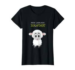 Lieblings Schlafshirt Pyjama Nachthemd Mit Niedlichem Schaf T-Shirt von Wortspiel Lustige Tiermotive für Schafliebhaber