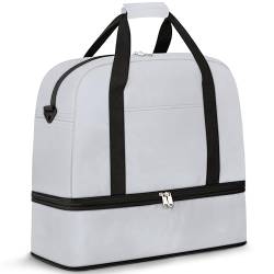 Halloween Kürbis Reise Duffle Bag für Damen Herren Herbst Kürbis Wochenende Übernachtung Taschen Faltbar Nass Getrennt 47L Tragetasche für Sport Gym Yoga, farbe, 47 L, Taschen-Organizer von WowPrint